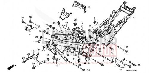 CARROSSERIE DE CHASSIS NT700VA8 de 2008